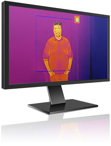 IndigoVision thermal camera Temperature screening in action