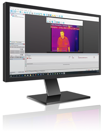 IndigoVision thermal camera Temperature screening in action