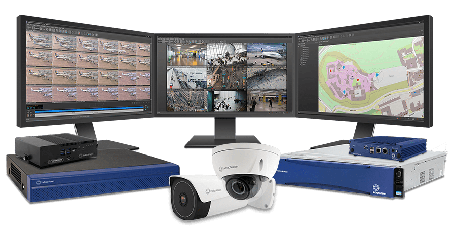 Image showing Indigovision's surveillance hardware and software management in action