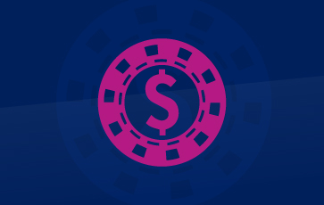 Casinos Surveillance Pink Icon With Casino Chips