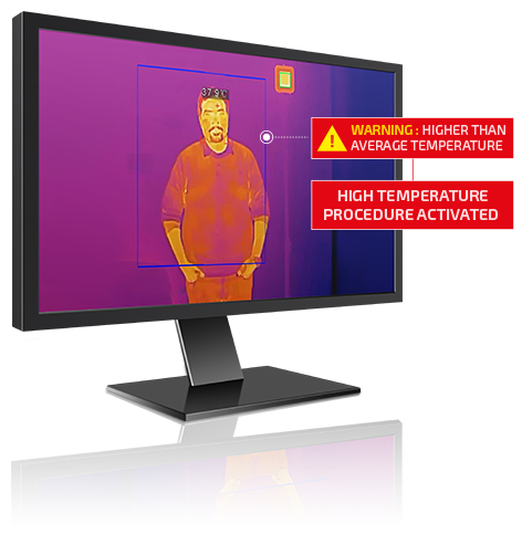 IndigoVision Agora thermal temperature screen alert